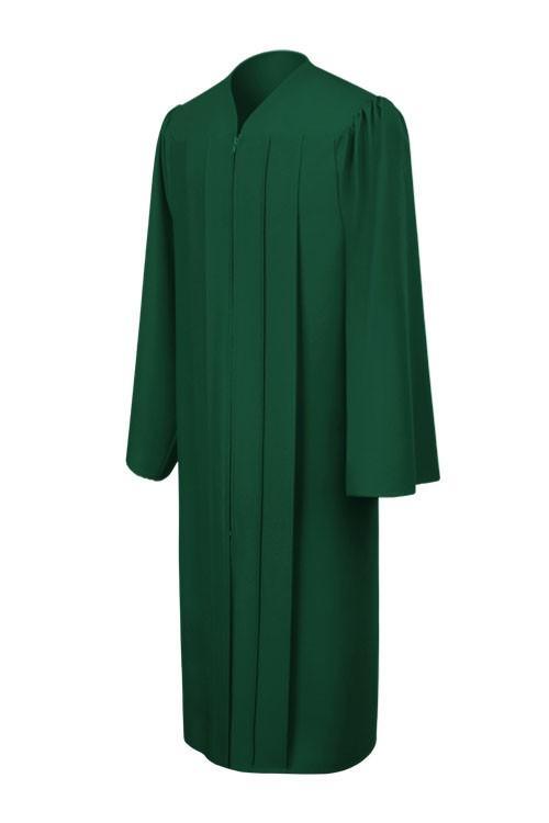 Matte Hunter High School Gown - Graduation Cap&Gown