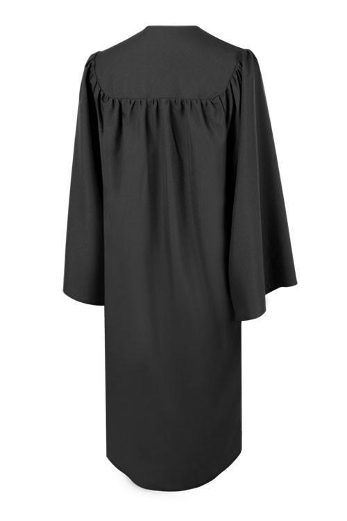 Matte Black Bachelors Gown - Graduation Cap&Gown