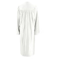 Shiny White Bachelors Gown - Graduation Cap&Gown
