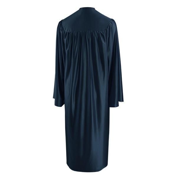 Shiny Navy Blue Bachelors Academic Gown - Graduation Cap&Gown