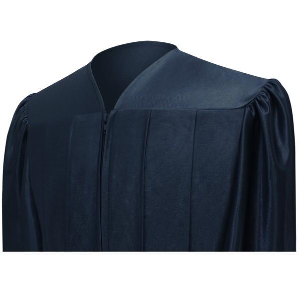 Shiny Navy Blue Bachelors Academic Gown - Graduation Cap&Gown