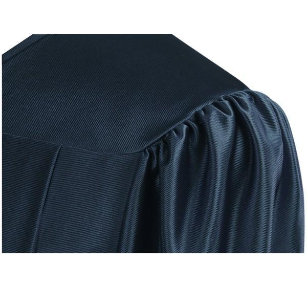 Shiny Navy Blue Bachelors Gown - Graduation Cap&Gown