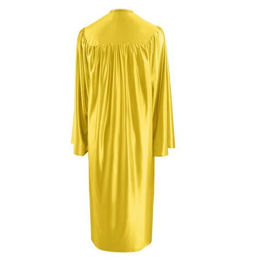 Shiny Gold High School Gown - Graduation Cap&Gown