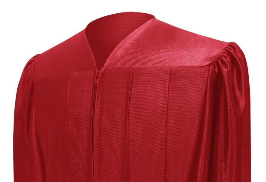 Shiny Red Bachelors Academic Gown - Graduation Cap&Gown