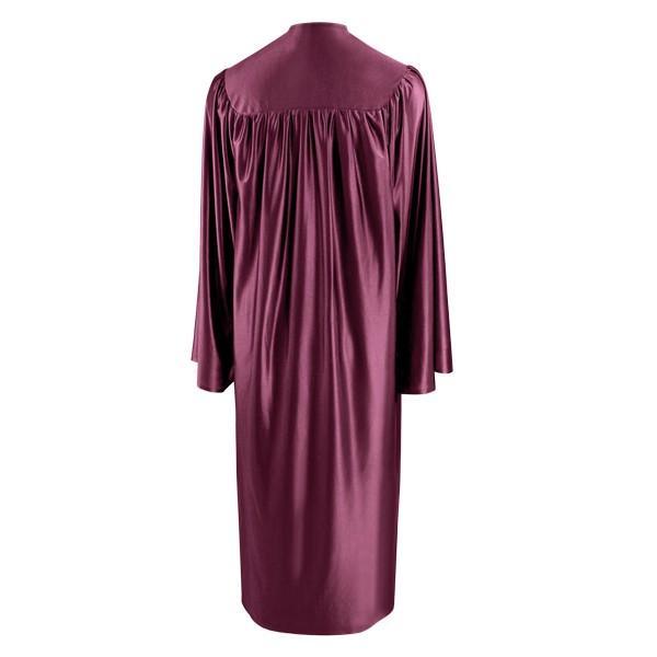 Shiny Maroon Bachelors Gown - Graduation Cap&Gown