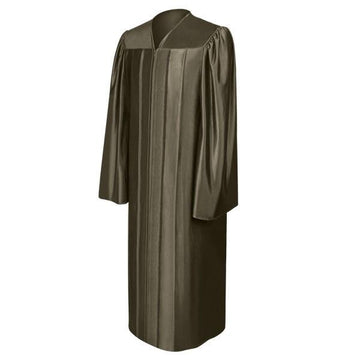 Shiny Brown Bachelors Gown - Graduation Cap&Gown
