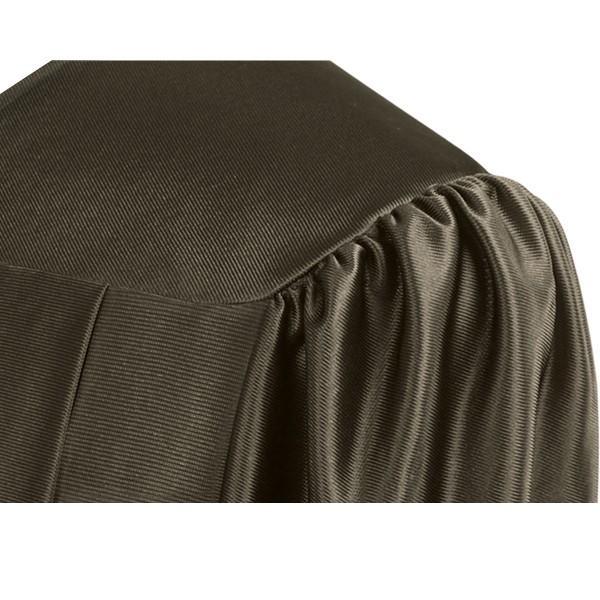Shiny Brown Bachelors Gown - Graduation Cap&Gown