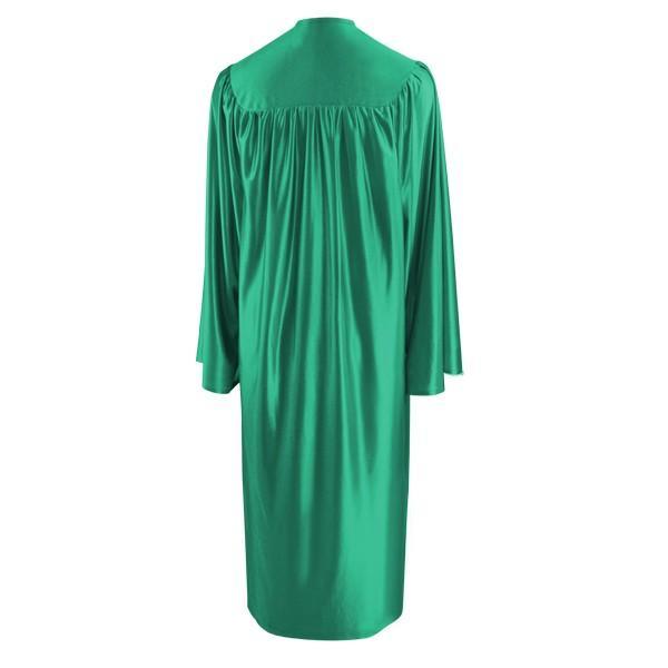 Shiny Emerald Green Bachelors Gown - Graduation Cap&Gown