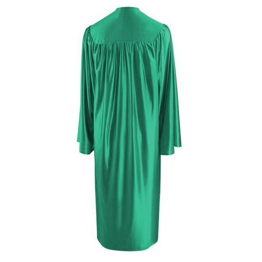 Shiny Emerald Green Elementary Gown - Graduation Cap&Gown