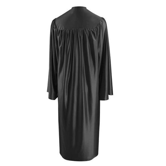 Shiny Black Elementary Gown - Graduation Cap&Gown