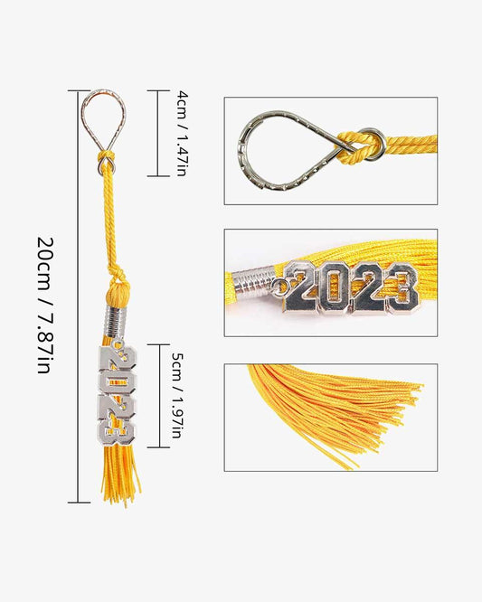 Tassel Keychain with Year Charm - Graduation Cap&Gown