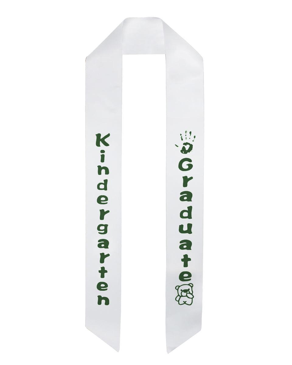Kindergarten Graduation Sash Stole - 5 Colors Available - Graduation Cap&Gown