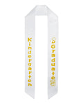 Kindergarten Graduation Sash Stole - 5 Colors Available - Graduation Cap&Gown