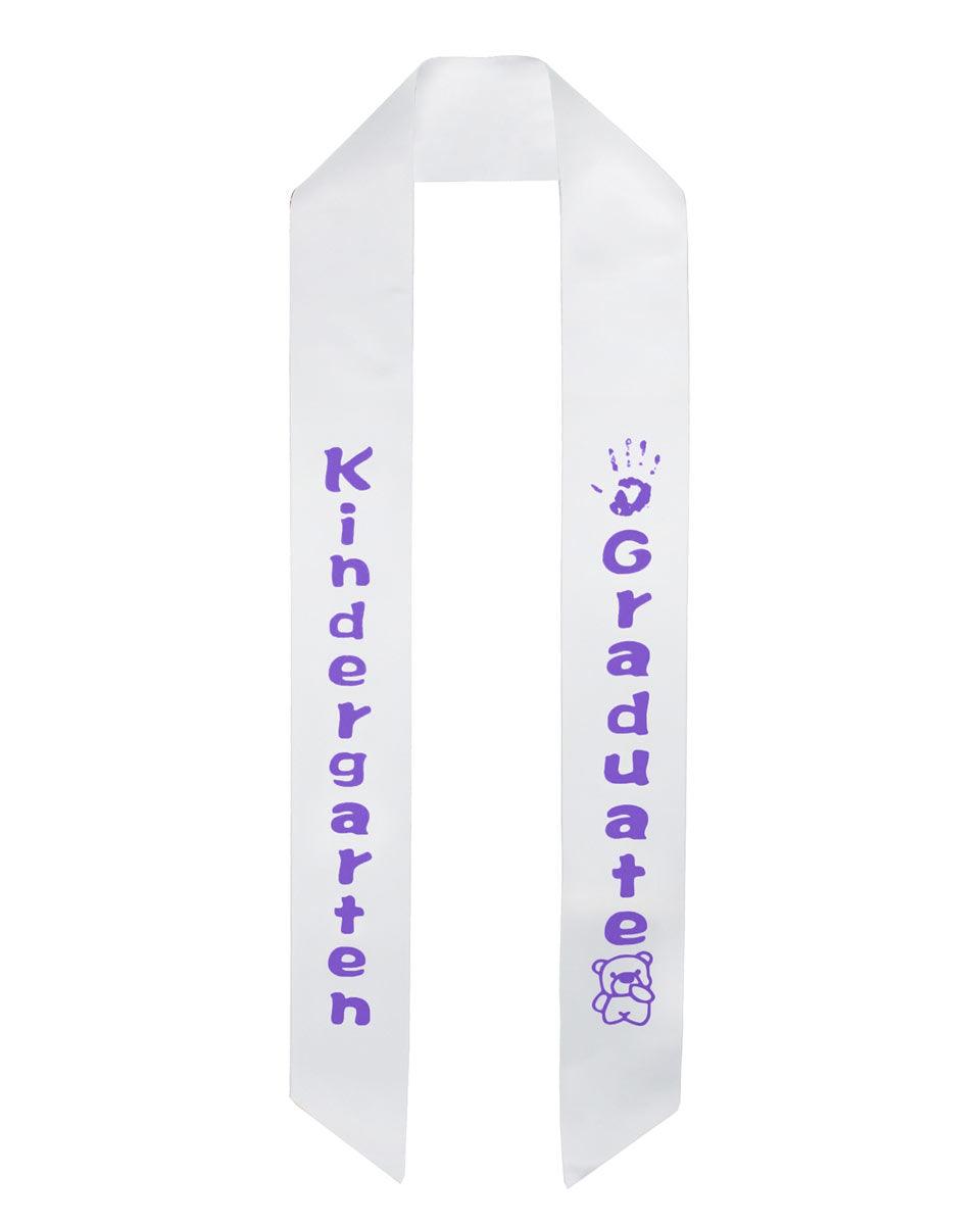 Kindergarten Graduation Sash Stole - 5 Colors Available - Graduation Cap&Gown