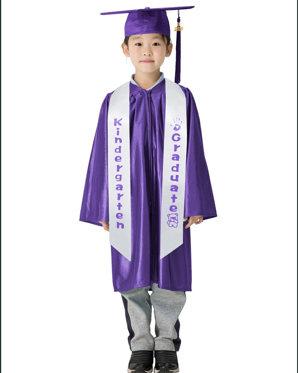 Kindergarten Graduation Sash Stole - 5 Colors Available - Graduation Cap&Gown