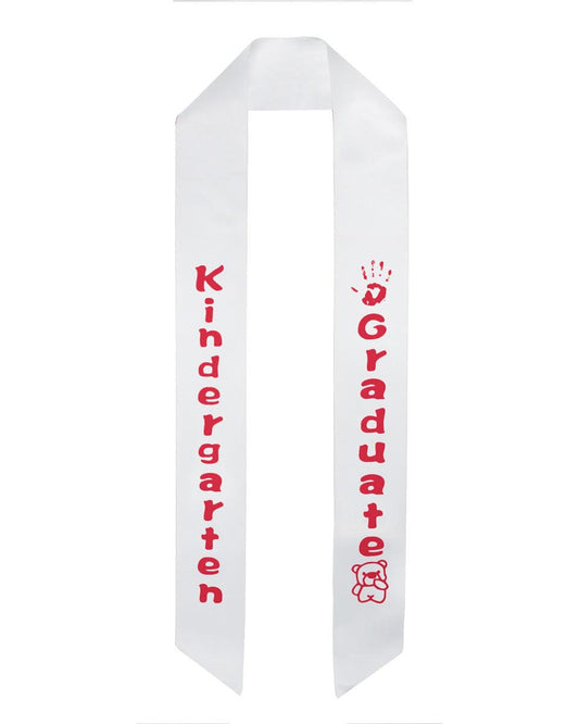 Kindergarten Graduation Sash Stole - 5 Colors Available - Graduation Cap&Gown