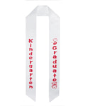Kindergarten Graduation Sash Stole - 5 Colors Available - Graduation Cap&Gown