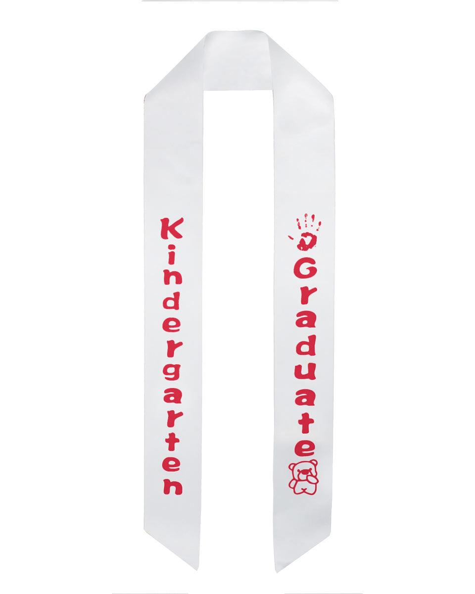 Kindergarten Graduation Sash Stole - 5 Colors Available - Graduation Cap&Gown