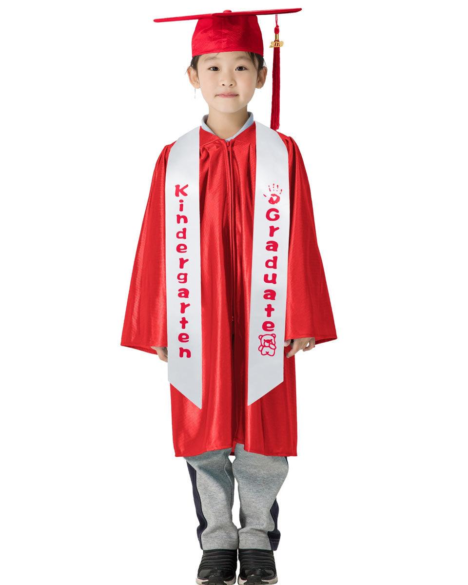 Kindergarten Graduation Sash Stole - 5 Colors Available - Graduation Cap&Gown