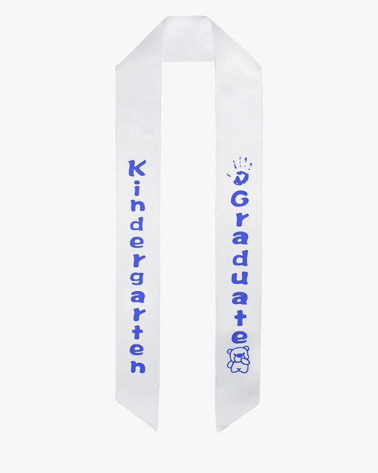 Kindergarten Graduation Sash Stole - 5 Colors Available - Graduation Cap&Gown
