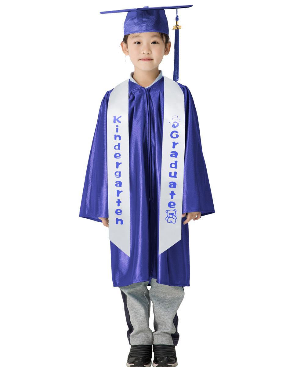 Kindergarten Graduation Sash Stole - 5 Colors Available - Graduation Cap&Gown