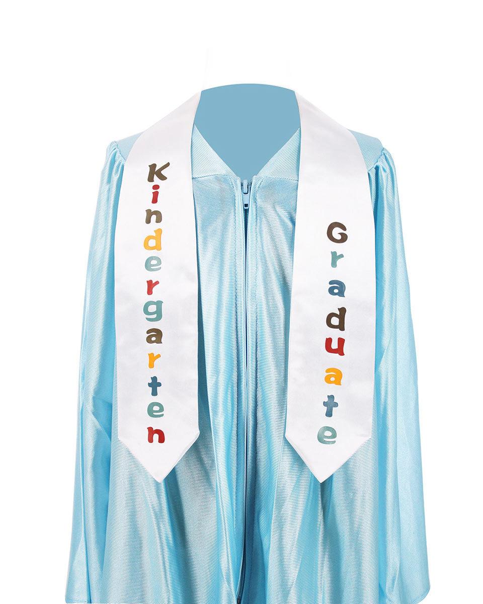 Kindergarten/Preschool Printed Graduation Stole - Graduation Cap&Gown