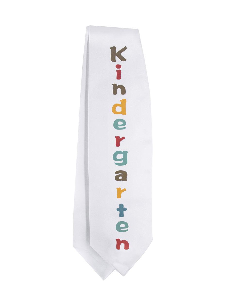 Kindergarten/Preschool Printed Graduation Stole - Graduation Cap&Gown