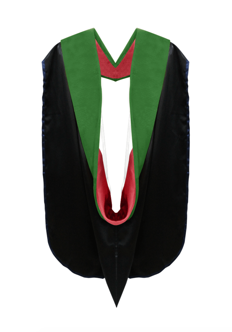 Doctor of Medicine Hood - Red & White - Graduation Cap&Gown