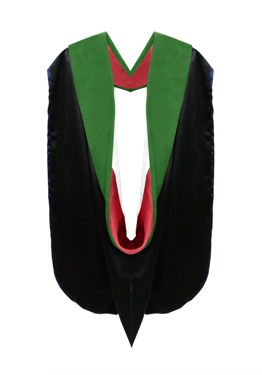 Doctor of Medicine Hood - Red & White - Graduation Cap&Gown