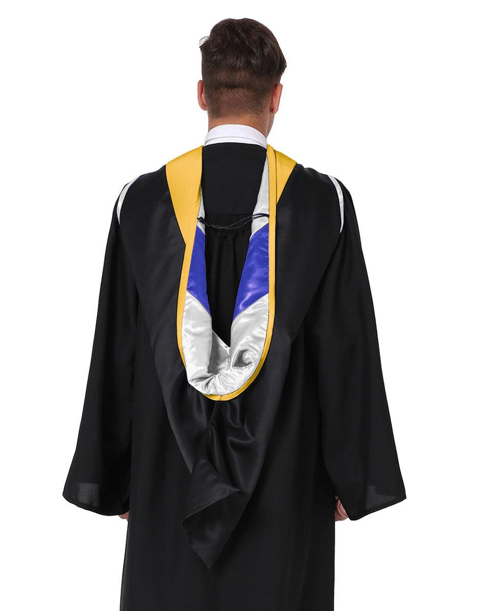 Deluxe Master Hood - 20 Color Combinations Available - Graduation Cap&Gown