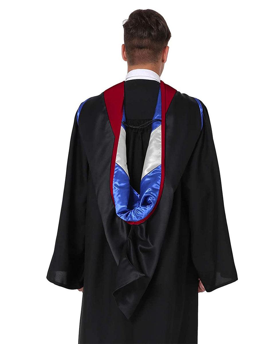 Deluxe Master Hood - 20 Color Combinations Available - Graduation Cap&Gown