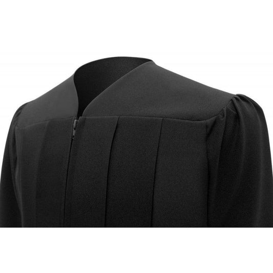 Matte Black Bachelors Academic Cap & Gown - Graduation Cap&Gown