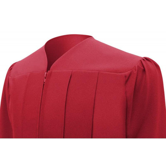 Matte Red Junior High/Middle School Cap & Gown - Graduation Cap&Gown