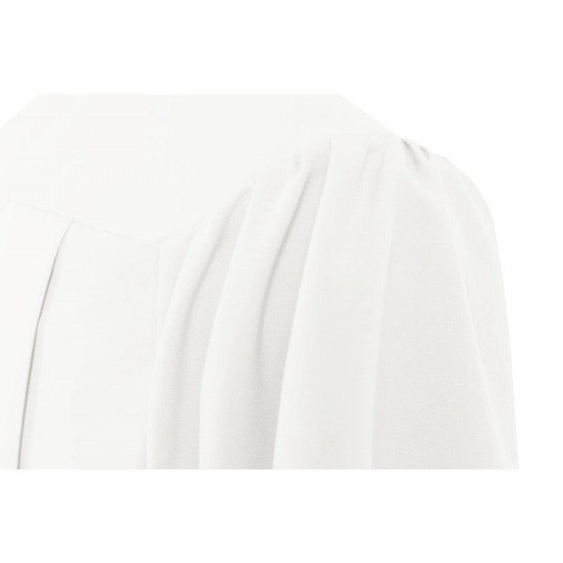 Matte White Bachelors Academic Cap & Gown - Graduation Cap&Gown