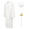 Matte White Bachelors Academic Cap & Gown - Graduation Cap&Gown