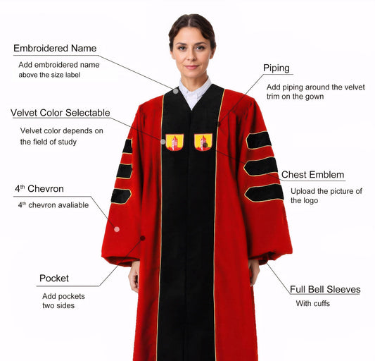 Stevens Institute of Technology Doctoral Regalia - Graduation Cap&Gown