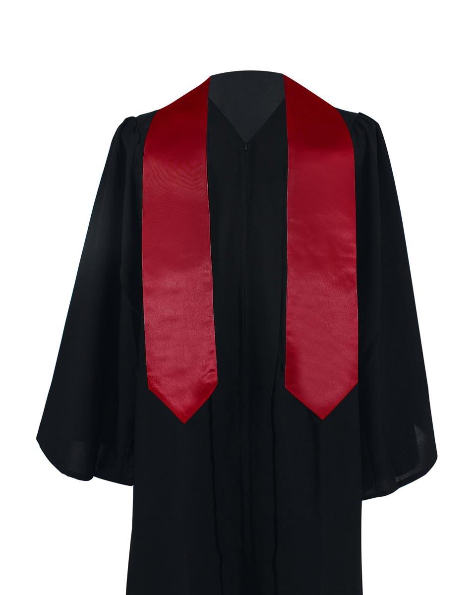 Plain Graduation Stole - 16 Colors Available - Graduation Cap&Gown