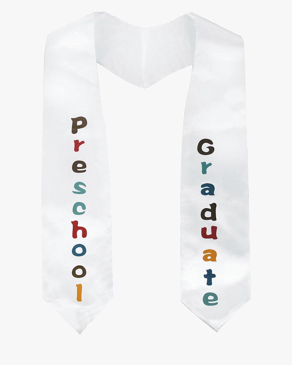 Kindergarten/Preschool Printed Graduation Stole - Graduation Cap&Gown