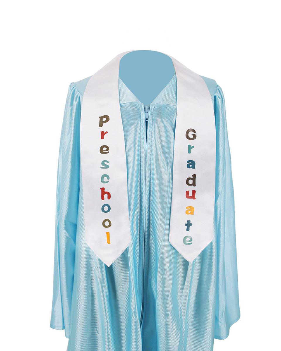 Kindergarten/Preschool Printed Graduation Stole - Graduation Cap&Gown