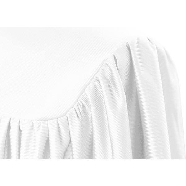 Shiny White Kindergarten/Preschool Gown - Graduation Cap&Gown