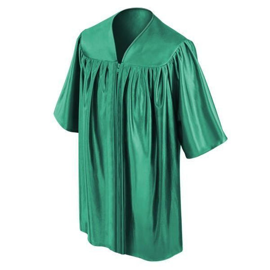 Shiny Emerald Green Kindergarten/Preschool Gown - Graduation Cap&Gown