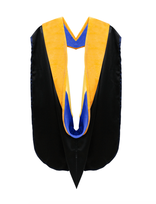 Doctor of Science Hood - Royal Blue & Gold - Graduation Cap&Gown