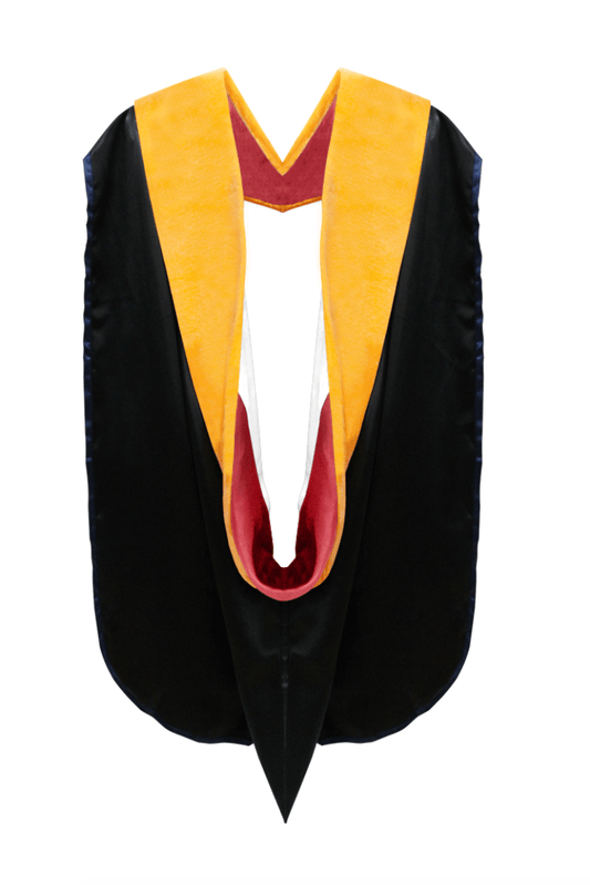 Doctor of Science Hood - Red & White - Graduation Cap&Gown