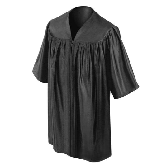 Shiny Black Kindergarten/Preschool Gown - Graduation Cap&Gown