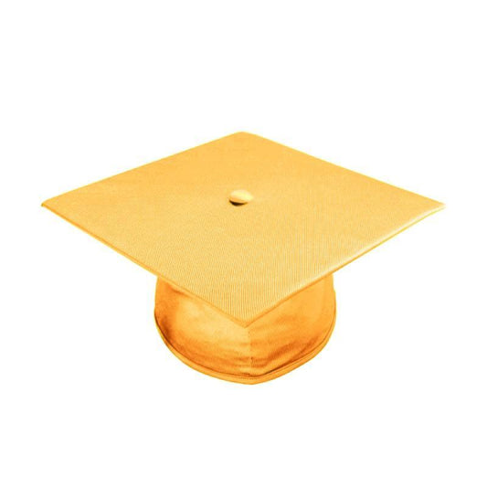 Shiny Antique Gold High School Cap - Graduation Cap&Gown