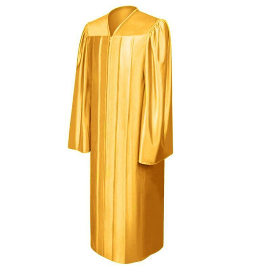 Shiny Antique Gold Elementary Gown - Graduation Cap&Gown
