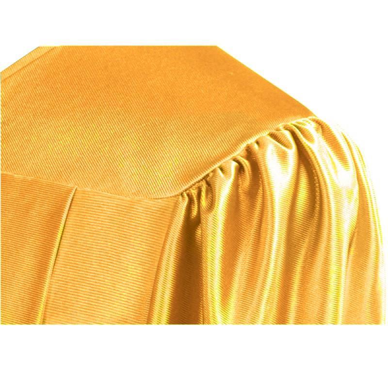 Shiny Antique Gold Bachelors Gown - Graduation Cap&Gown