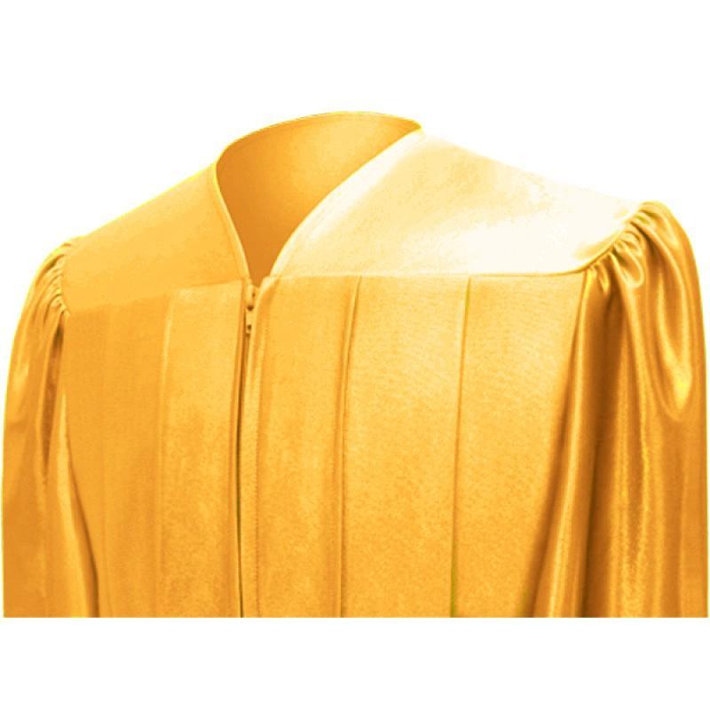 Shiny Antique Gold Bachelors Gown - Graduation Cap&Gown