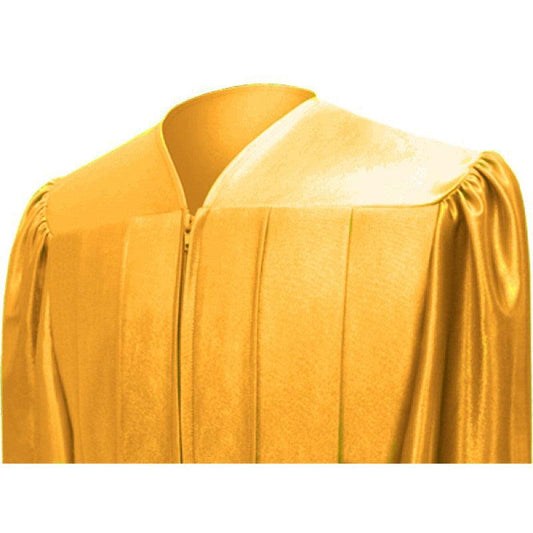 Shiny Antique Gold Junior High/Middle School Cap & Gown - Graduation Cap&Gown