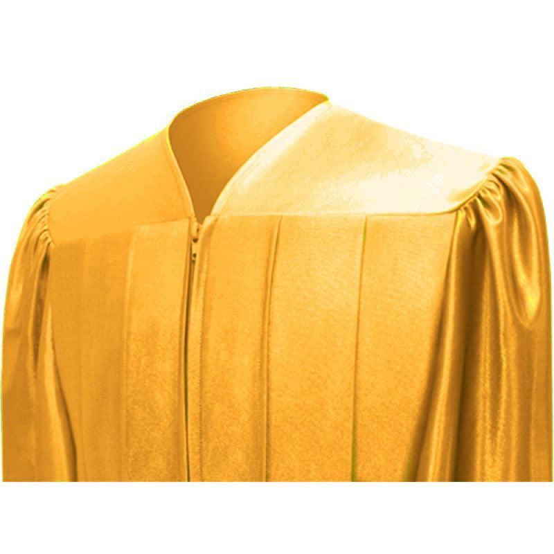 Shiny Antique Gold High School Cap & Gown - Graduation Cap&Gown